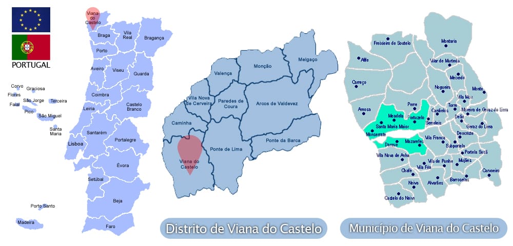 mapa viana